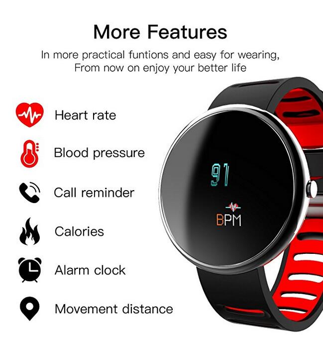 HOMESTEC Blood Pressure Bracelet Fitness Tracker I10X Colourful Screen Smart Watch with SPO2H Heart rate monitor Sleeping Management Pedometer with OL