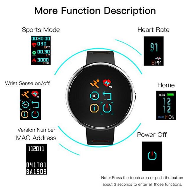 HOMESTEC Blood Pressure Bracelet Fitness Tracker I10X Colourful Screen Smart Watch with SPO2H Heart rate monitor Sleeping Management Pedometer with OL